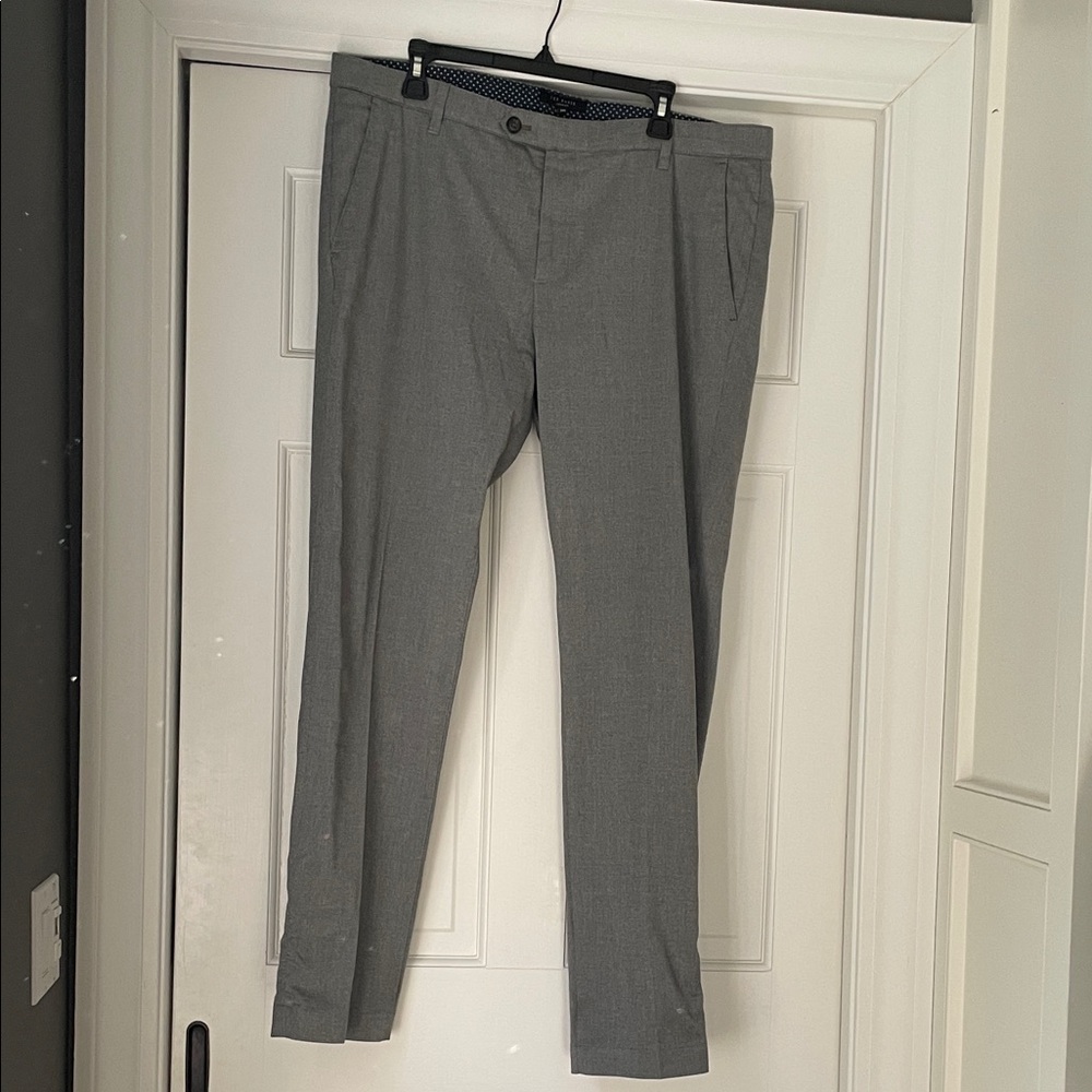 Ted Baker London Grey Semi Plain Pants (38R)